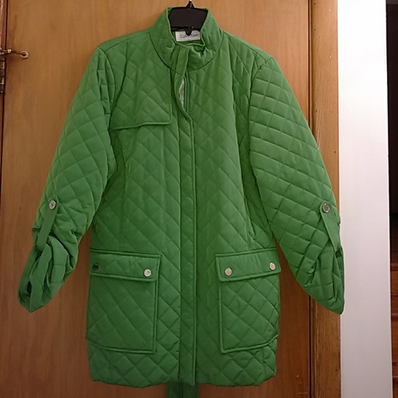calvin klein jacket green